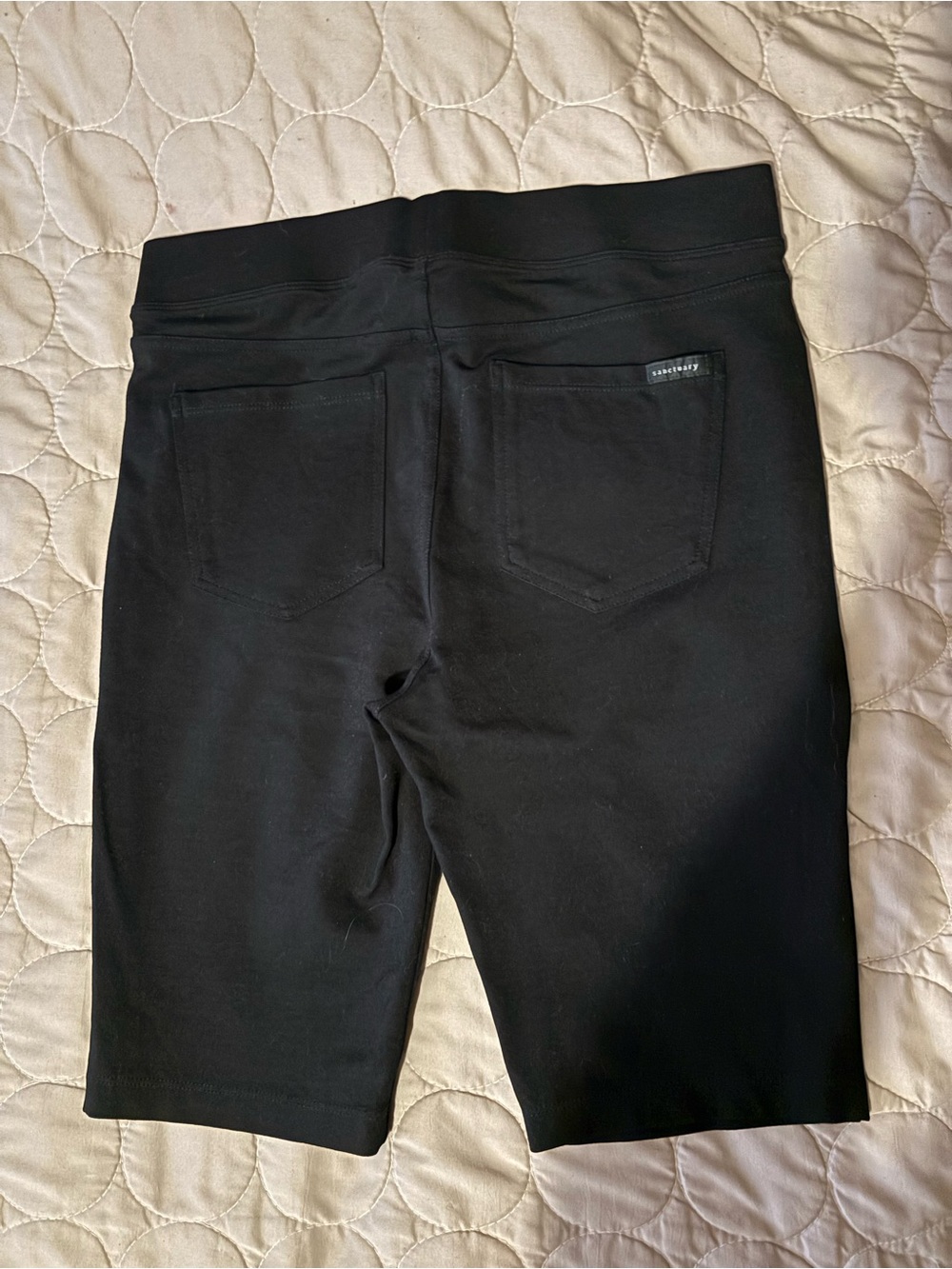 Sanctuary Black High-Waist Biker Shorts - Size L